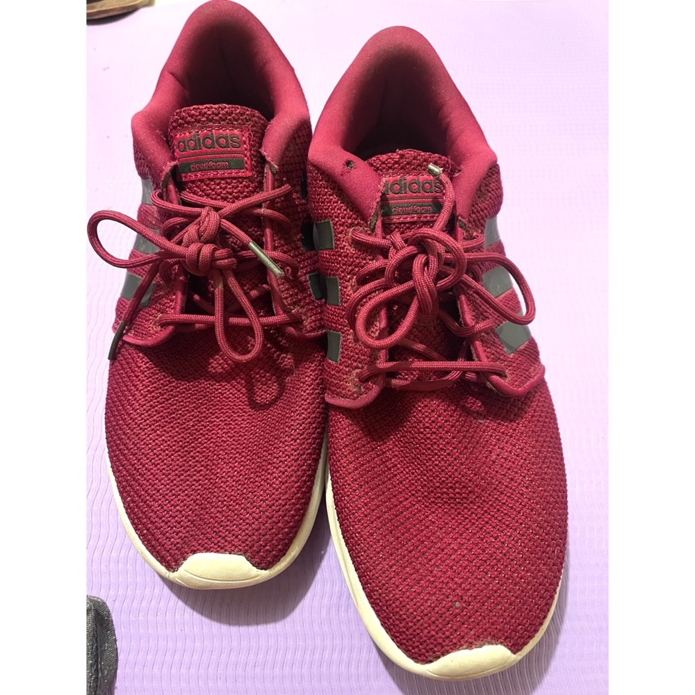 Adidas Cloudfoam Maroon Shoes